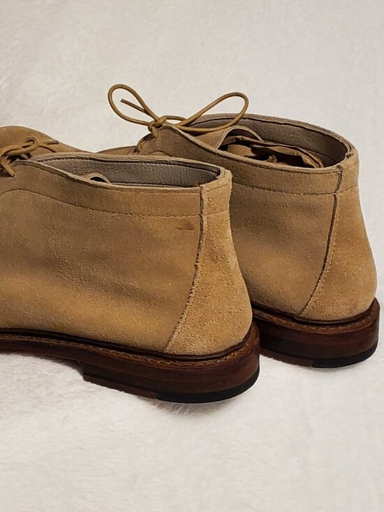 Allen Edmonds Luxury Suede Chukka boot Mens‎ Size 11 1/2 Color: Khaki  EUC! main image 12